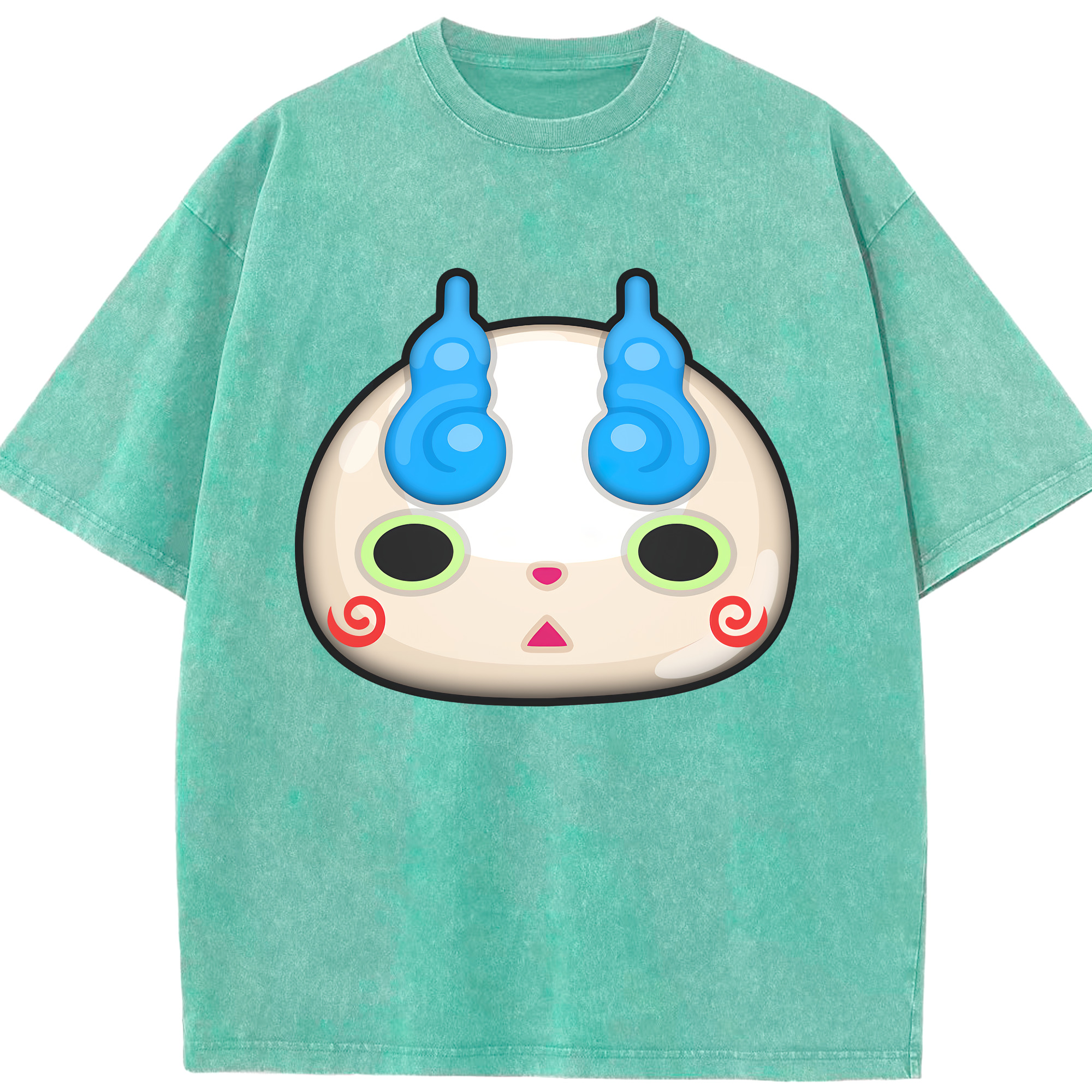 （画像用） 妖怪ウォッチ Yo-kai Watch 綿100% ヴィンテージ風 半袖Tシャツ（フロントプリント）